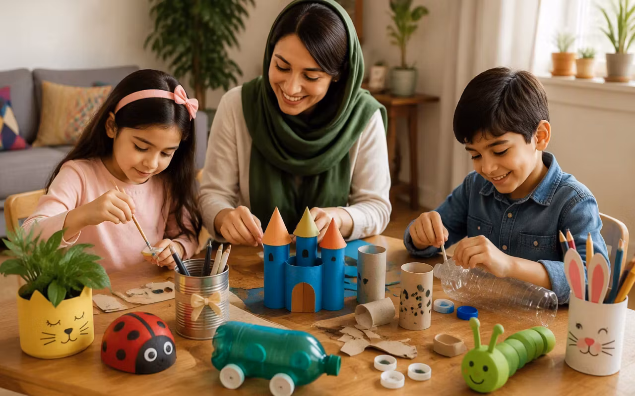 با وسایل دور ریختنی چی بسازیم؟20 ایده خلاقانه کار دستی