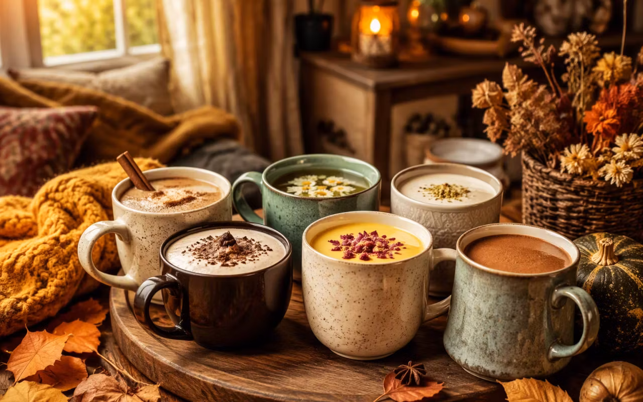 7 نوشیدنی گرم و کافهای برای پاییز با مواد ساده و کمهزینه