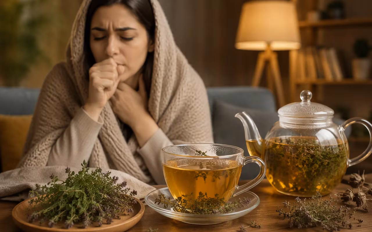 دمنوش آویشن برای سرفه و گلودرد؛ فواید و روش مصرف