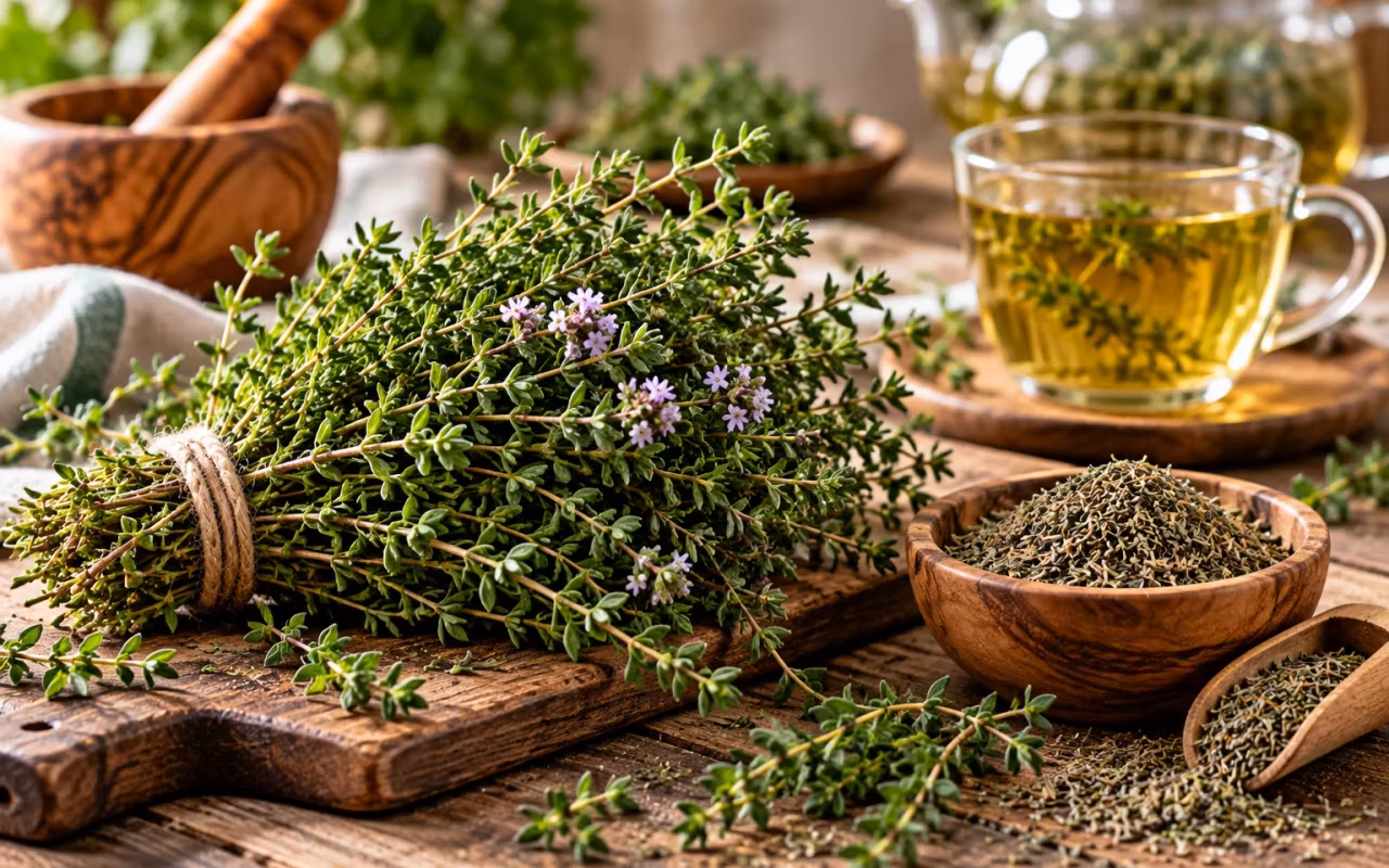 دمنوش آویشن برای معده و گوارش؛ فواید و طرز تهیه