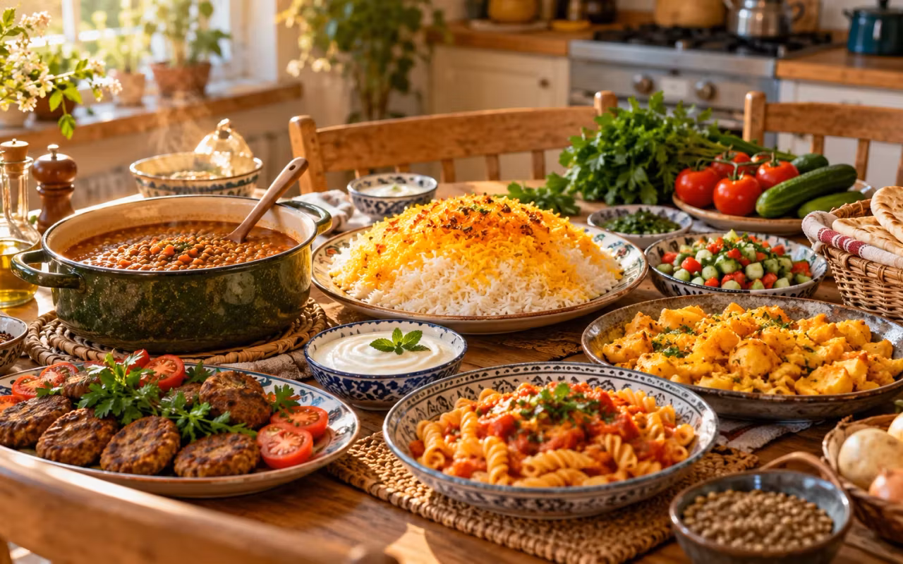 قیمه بدون گوشت؛ خورش اقتصادی با سویا و لپه