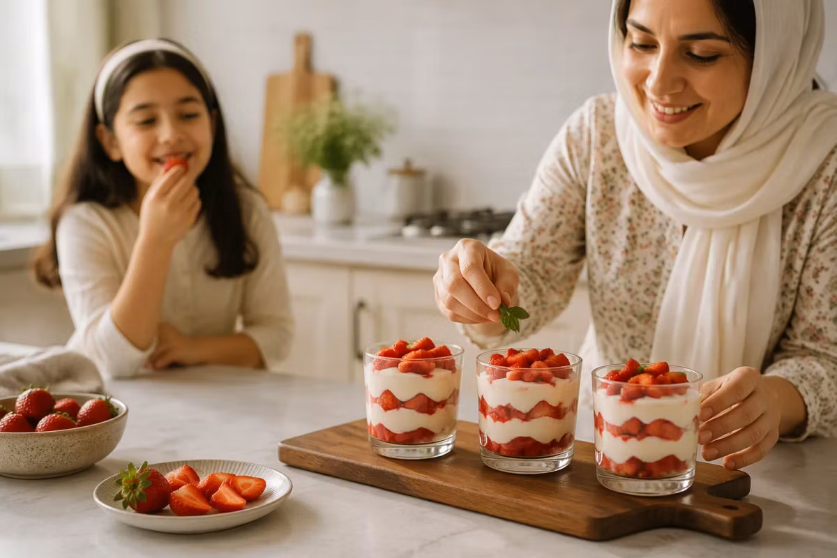 ساده‌ترین دسر فوری با مواد کم چیست؟