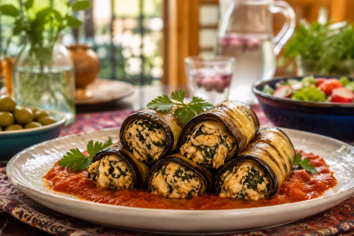رولت بادمجان را با چه بادمجانی درست کنیم؟